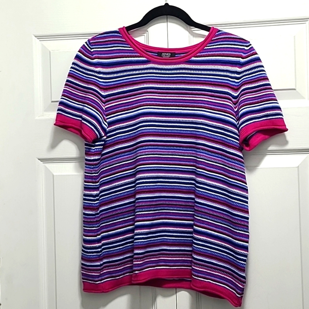 Jones New York Cute striped‎ shirt size M